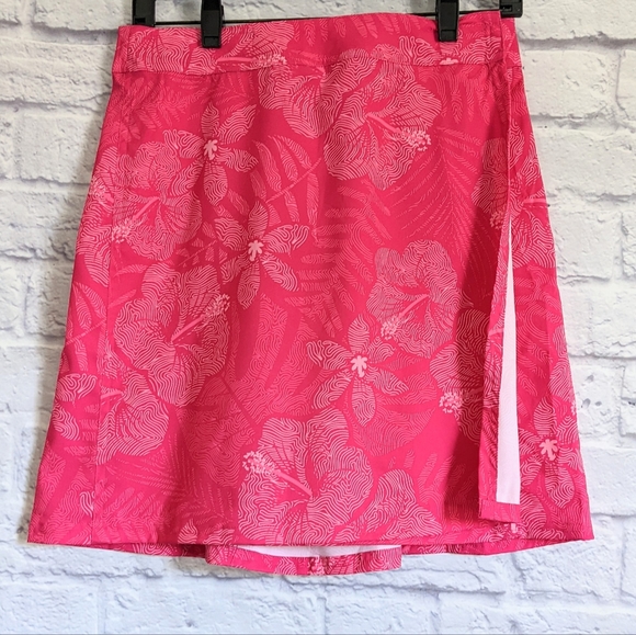 Rip Skirt Skirts Rip Skirt Hawaii Wrap Skirt Pink Tropics Print S